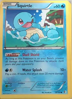 Squirtle 29/149 Common Boundaries Crossed Pokemon Lightly Played - Image 1