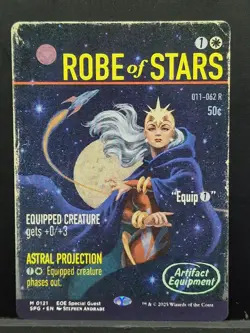 MTG Robe of Stars (0121) *Non-Foil* Borderless Poster Edge Of Eternities NM/MT - Image 1