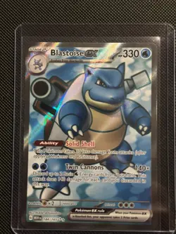 2023 Pokemon Scarlet & Violet 151 184/165 Blastoise ex - Image 1