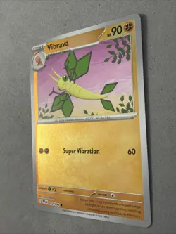 Pokemon TCG * Phantasmal Flames * 52/94 Vibrava REVERSE HOLO Common * FRESH PK - Image 2