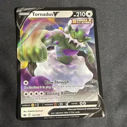 Tornadus V Pokemon TCG Chilling Reign 124/198 Ultra Rare - Image 1