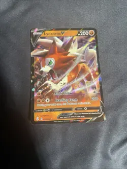 Pokemon TCG Lycanroc V Evolving Skies 091/203 Holo Ultra Rare-NM - Image 1