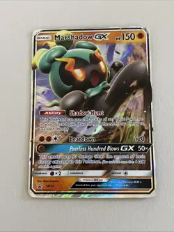 Pokemon TCG Marshadow GX Sun & Moon Promos SM59 Black Star Promo Holo DMG - Image 1