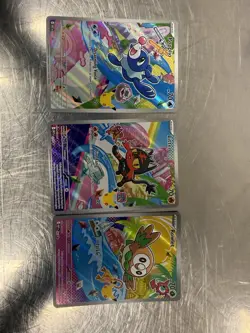 First Partner Illustration Collection Series 1 Gen 7 Alolan Pokemon TCG Set- NM - Image 1