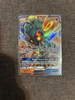 Pokemon Marshadow GX Ultra Rare Full Art Holo SM: Burning Shadows 80/147 HP 150 - Image 1