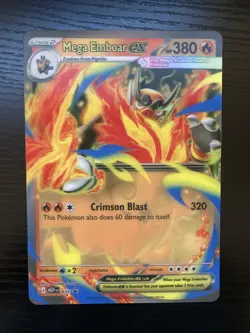 Mega Emboar ex 035 Jumbo Ascended Heroes Box Lenticular Holo Promo Pokemon NM - Image 1