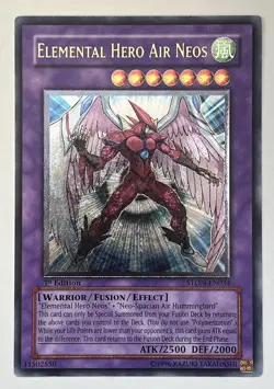 Yugioh - Elemental Hero Air Neos STON-EN034 Ultimate Rare 1st Edition - Image 1