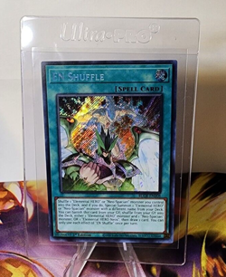YUGIOH TCG EN SHUFFLE SECRET RARE 1ST EDITION BLCR-EN008 MINT CRYSTAL REVENGE - Image 1