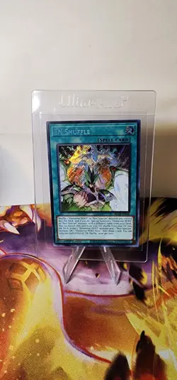 YUGIOH TCG EN SHUFFLE SECRET RARE 1ST EDITION BLCR-EN008 MINT CRYSTAL REVENGE - Image 3