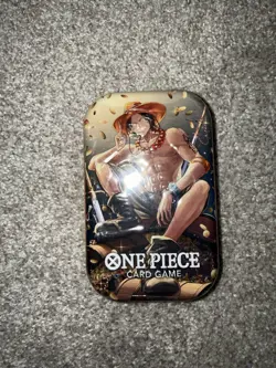 One Piece Tin Pack Set Vol. 2 Portgas D. Ace Tin FACTORY SEALED - Image 1