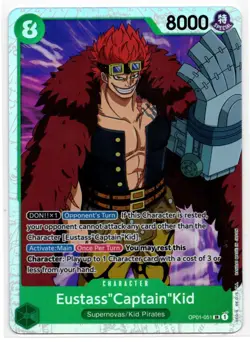 2022 Romance Dawn EustassCaptainKid Character / Green/Supernovas/Kid Pirates - Image 1