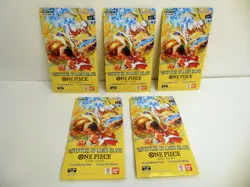 One Piece TCG OP-15 Adventure on Kami's Island Sleeved Booster Packs Lot Of 5 - Image 1