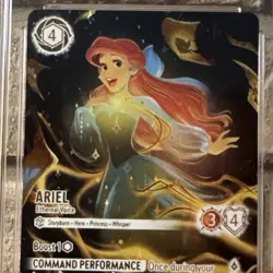 Disney Lorcana Ariel - Ethereal Voice 241/204 Iconic Lore Star Foil CGC 8 2025 - Image 3