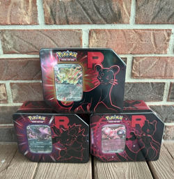 BRAND NEW-Pokemon TCG: Team Rocket Tins Sealed- Full Art Set (15 Packs) - Image 1