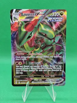 Pokemon Card-Rayquaza VMAX 111/203 SWSH07: Evolving Skies Holo Ultra Rare - Image 1