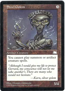 (3X) Steel Golem Weatherlight Uncommon - MTG Magic the Gathering Card - Image 3