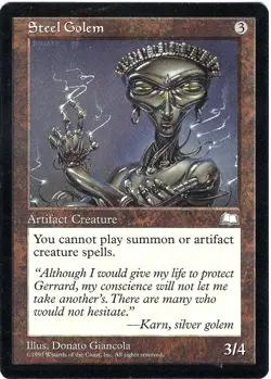 (3X) Steel Golem Weatherlight Uncommon - MTG Magic the Gathering Card - Image 4