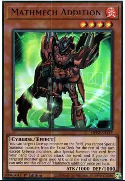 Mathmech Addition GFP2-EN117 - Ultra Rare - 1st Edition Yugioh - Image 1