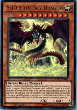 Yugioh Slifer the Sky Dragon MVP1-EN057 1st Edition Ultra Rare NM - Image 1