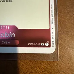 Nico Robin OP01:017 Romance Dawn - Rare PRE ERRATA One Piece Card - Image 2