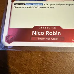 Nico Robin OP01:017 Romance Dawn - Rare PRE ERRATA One Piece Card - Image 3