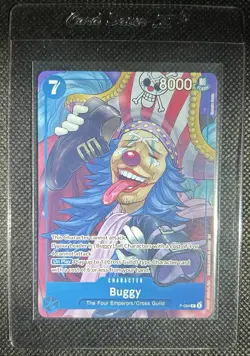 Bandai One Piece Card Game 3 Card Lot Buggy Holo The Four Emperors/Cross Guild - Image 2