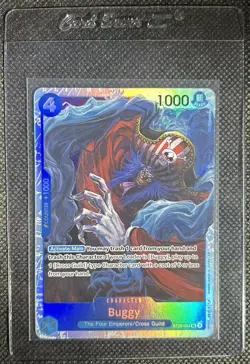 Bandai One Piece Card Game 3 Card Lot Buggy Holo The Four Emperors/Cross Guild - Image 4