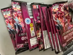 Lot of (10) One Piece OP-11 Fist of Divine Speed Booster PAcks - Image 1
