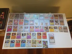 Lot Of 51 Pokemon Cards/stickers Base Set Hitmoncham Jungle Celebratioms Look - Image 1