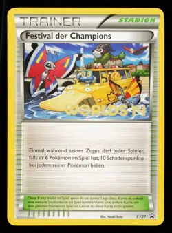 Pokemon Card Champions Festival German XY27 World Championships Promo LP 2014 - Image 1