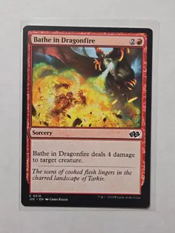 Bathe in Dragonfire - Foundations Jumpstart - LP - Common - Sorcery - Image 1