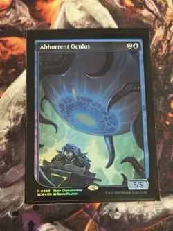 MAGIC THE GATHERING ABHORRENT OCULUS FOIL STORE CHAMPIONSHIP PROMO TEXTLESS - Image 1