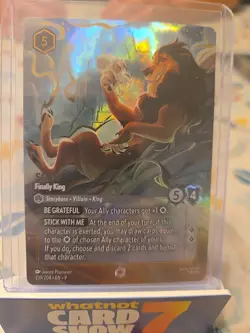 Scar - Finally King (Enchanted) - Near Mint Holofoil Lorcana - Image 1