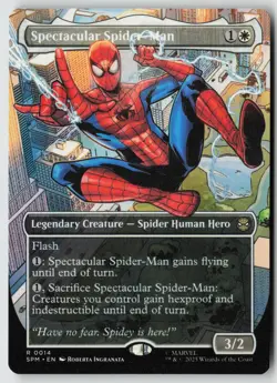 Spectacular Spider-Man (Borderless) 14 Spider-Man Magic: The Gathering NM - Image 1