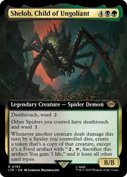 MTG Shelob, Child of Ungoliant - Surge Foil - Extended Art, The Lord of the Ring - Image 1