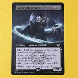 Callous Bloodmage | Extended Art | R | 302 | Strixhaven: School of Mages | MTG - Image 1