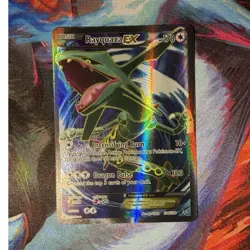 Pokemon Rayquaza EX Full Art Ultra Rare Holo Card Roaring Skies 104/108 170 HP - Image 1