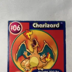 Charizard 1999 Original 151 Pokemon Burger King PokeTrivia Trading Card #06 - Image 2