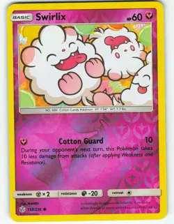Swirlix - Reverse Holo - 153/236 Cosmic Eclipse - Pokemon TCG - 2019 - Image 1