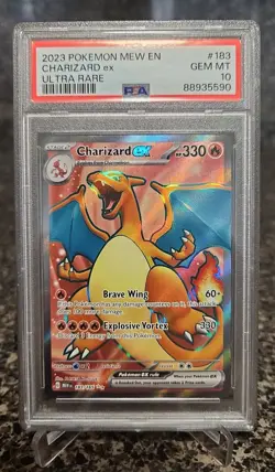 PSA 10 GEM MINT Charizard EX Full Art #183/165 2023 Pokemon SVP 151 - Image 1