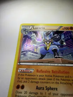 Lucario Holo Rare Pokemon Next Destinies 64/99 LP - Image 3
