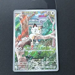 Pokemon TCG Meowth 106/094 Full Art Illustration Rare Holo Phantasmal Flame EN - Image 1