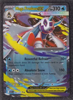 Pokemon TCG Mega Froslass ex 047/217 DR Mega Evolution Ascended Heroes NM - Image 1