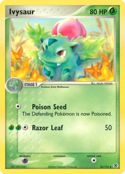 Ivysaur 35/112 Uncommon FireRed & LeafGreen Pokemon Near Mint - Image 1