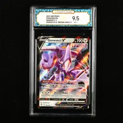TQG 9.5 Mint+ 2021 Pokemon ENG Genesect V #SWSH-FS E 185/264 Holo V - Image 1