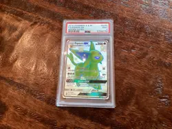 2019 POKEMON SUN & MOON HIDDEN FATES #SV60 FULL ART/ESPEON GX PSA 9 - Image 1
