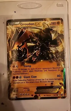 Groudon EX 54/108 Dark Explorers Pokemon Card NM - Image 1