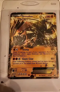 Groudon EX 54/108 Dark Explorers Pokemon Card NM - Image 2