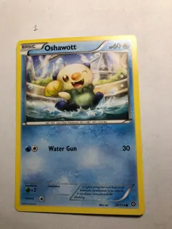 Pokemon TCG Oshawott Steam Siege 30/114 Regular Common-NM - Image 1