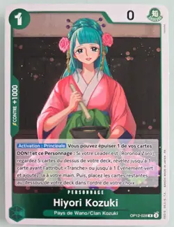 Kouzuki Hiyori OP12-028 R Legacy of the Master - ONE PIECE Card Game Francais - Image 1